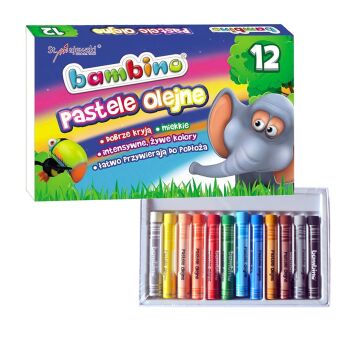 PASTELE OLEJNE BAMBINO 12 KOLORÓW