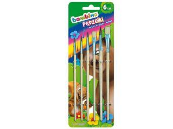 PĘDZELKI 6 GRUBOŚCI STANDART BAMBINO