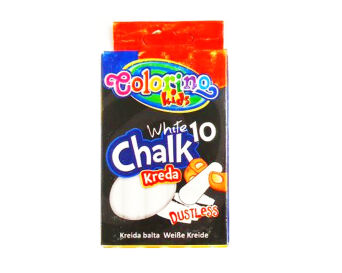 KIDS KREDA BIAŁA BEZPYŁOWA 10 SZT COLORINO