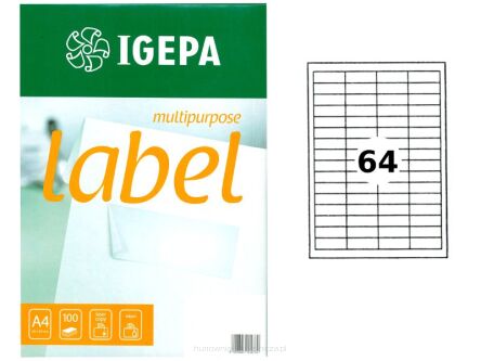 ETYKIETY CONTI LABEL 80G/MM2 48,3X16,9 BIAŁE