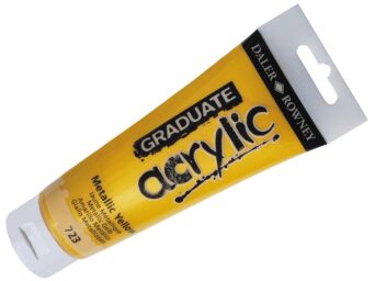 GRADUATE ACRYLIC 120 ML 723 METALLIC YELLOW