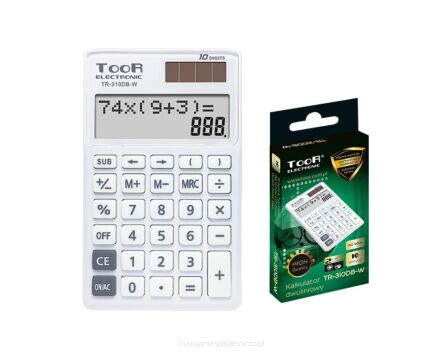 KALKULATOR DWULINIOWY TOOR TR-31DB-W 10-POZYCYJNY