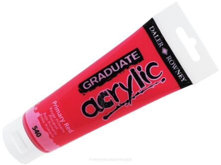 GRADUATE ACRYLIC 120 ML 540 PRIMARY RED