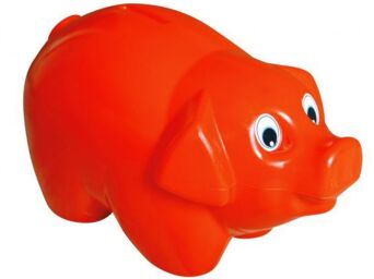 2W1 PLASTIKOWA ŚWINKA SKARBONKA ZABAWKA 