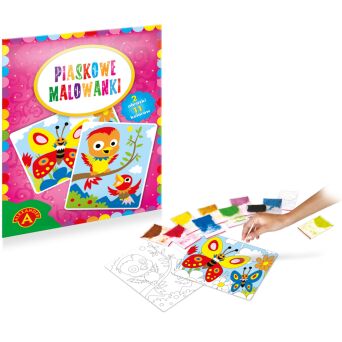 PIASKOWE MALOWANKI PTASZKI MOTYLE ALEXANDER