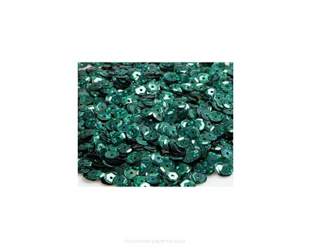 CEKINY 6MM/15G ZIELONY BUTELKOWY BROKAT CEK6-NR41