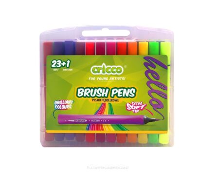 PISAKI Z KOŃCÓWKĄ PĘDZELKOWĄ CRICCO 23+1