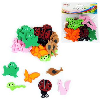 NAKLEJKI Z PIANKI PVC27 ZWIERZĘTA 