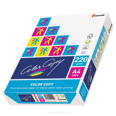 PAPIER LASER COLOR COPY 220G / MM2 A4 BIAŁY A'250