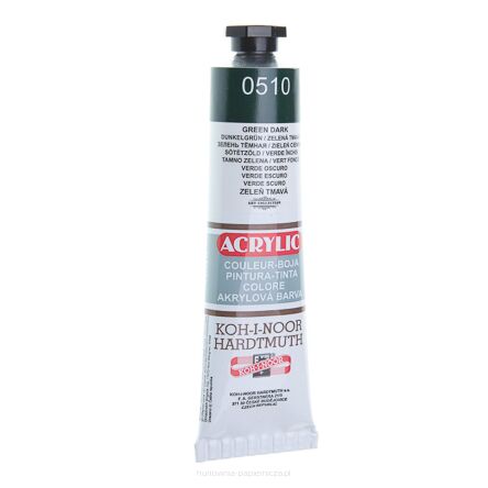 FARBA AKRYLOWA 162720 CIEMNO ZIELONA 0510  40ML