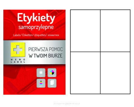 ETYKIETA A4 105X148 A'100 EYA-1A-A03ML