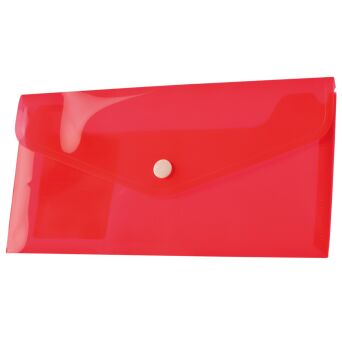KOPERTA NA ZATRZASK PP DL CZERWONA  BT612-C
