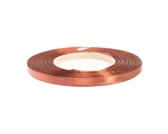 WSTĄŻKA SATYNOWA 6MM/32 KOLOR  161 RUDA