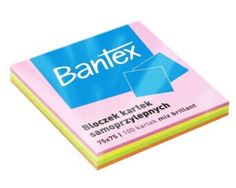 BLOCZKI SAMOPRZYLEPNE 75X75 100K MIX BANTEX