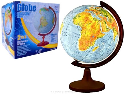 GLOBUS SZKOLNY 320 MM PODŚWIETLANY ZACHEM 3615 PL.
