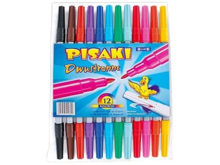 PISAKI KAMET 12 KOLORÓW DWUSTRONNE