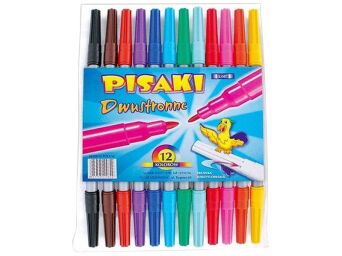 PISAKI KAMET 12 KOLORÓW DWUSTRONNE