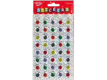 NAKLEJKA HOLOGRAFICZNA 4 ARKUSZE SMILE ST-864