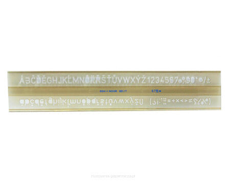 SZABLON 748008 CYFROWO-LITEROWY 0,70MM