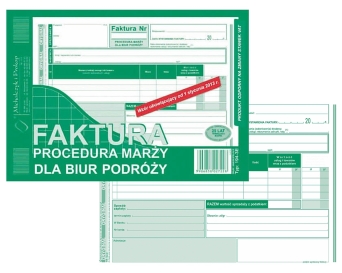 FAKTURA PROCEDURA MARŻY DLA BIUR PODRÓŻY 194-3E A5