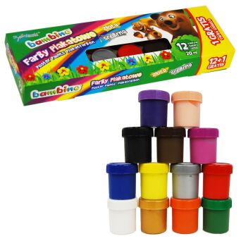 FARBY PLAKATOWE 12 KOLORÓW 20ML BAMBINO
