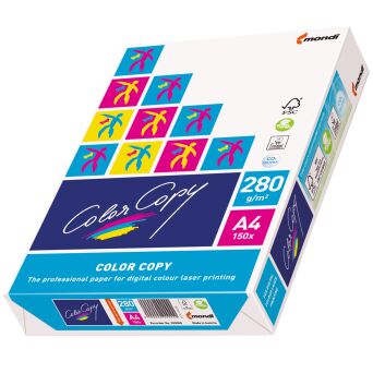 PAPIER LASER COLOR COPY 280G / MM2 A4 BIAŁY A'150