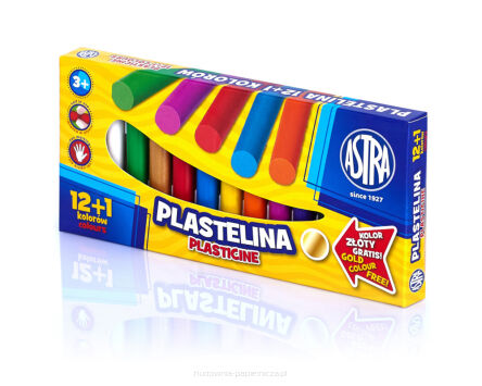 PLASTELINA ASTRA 13 KOLORÓW - 12+1 KOLOR GRATIS