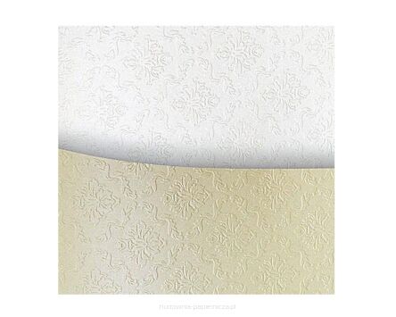 KARTON OZDOBNY ORNAMENT KREMOWY 20SZT.230G GALERIA