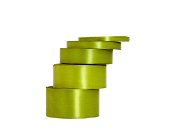 WSTĄŻKA SATYNOWA 25MM/32MB OLIWKA WSAT25-088