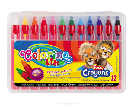KREDKI DO MALOWANIA TWARZY 12 KOLORÓW COLORINO