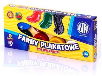FARBY PLAKATOWE 10ML 8 KOLORÓW ASTRA