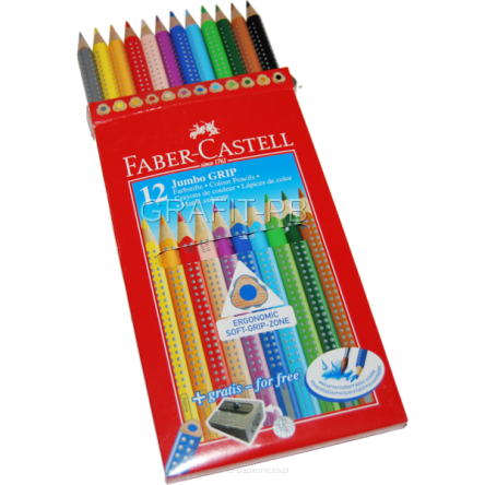 KREDKI OŁÓWKOWE 110912 FABER CASTELL CJUMBO GRIP