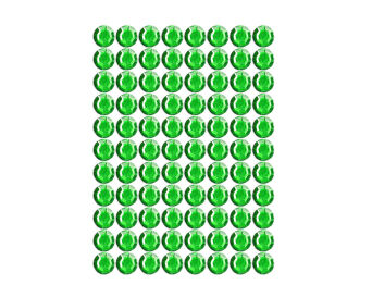 DŻETY SAMOPRZYLEPNE DS33 ZIELONE  8MM