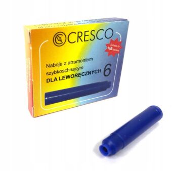 NABOJE DO PIÓR NIEBIESKIE A'6 LEWORĘCZNE 080059