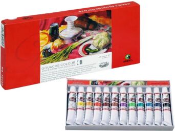 FARBY GWASZ 7312 B 12 KOLORÓW MARIES 12 ML