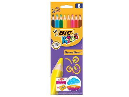 KREDKI BIC KIDS SUPER SOFT 8 KOLORÓW