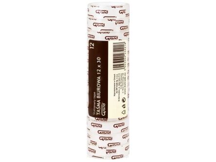 TAŚMA BIUROWA 12X30 1SŁUP - 12 SZTUK GRAND