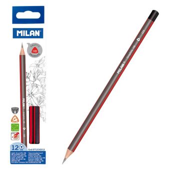 OŁÓWKI TRÓJKĄTNE HB 12 SZTUK MILAN