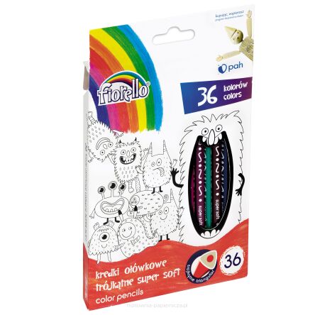 KREDKI FIORELLO SUPER SOFT 36 KOL.OTRZ.TRÓJKĄTNA