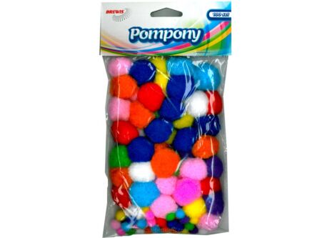 POMPONY POM07 MIX KOLOR  10,25MM