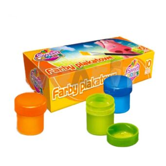 FARBY PLAKATOWE 10 KOLORÓW A 20 ML