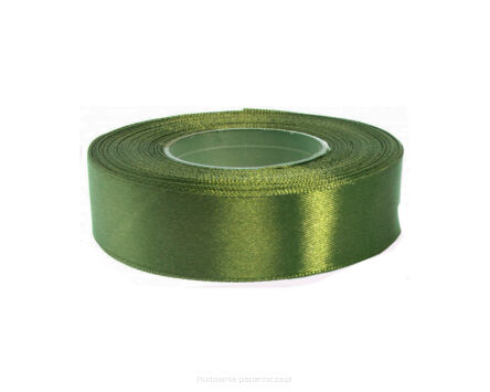 WSTĄŻKA SATYNOWA AX25-36 ZIELONA 25MM/32M A'4 #