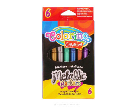 MARKER METALIZOWANY 6 KOLORÓW COLORINO