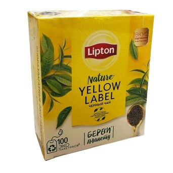 HERBATA LIPTON YELLOW LABEL CZARNA 100 TOREBEK