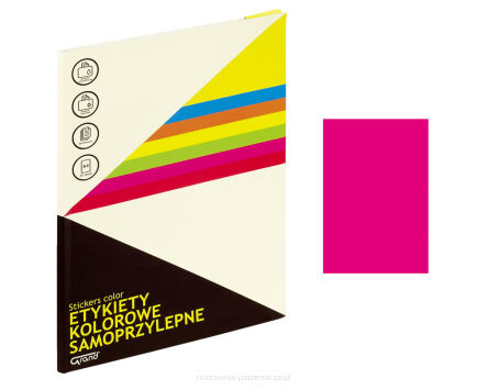 ETYKIETY SAMOPRZYLEPNE A4 RÓŻOWE 062 GRAND