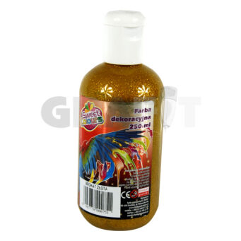 FARBY DEKORACYJNE BROKATOWE 250 ML ZŁOTA 