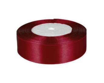 WSTĄŻKA SATYNOWA 25MM/32 KOLOR 33 BORDO