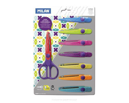 NOŻYCZKI DO WYCINANIA WZORÓW 8 OSTRZY 0908 MILAN