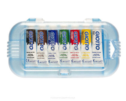 FARBY TEMPERY GIOTTO 7 KOLORÓW W TUBACH 7,5ML 3015