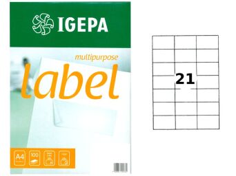 ETYKIETY CONTI LABEL 80G/MM2 70X42,3 BIAŁE